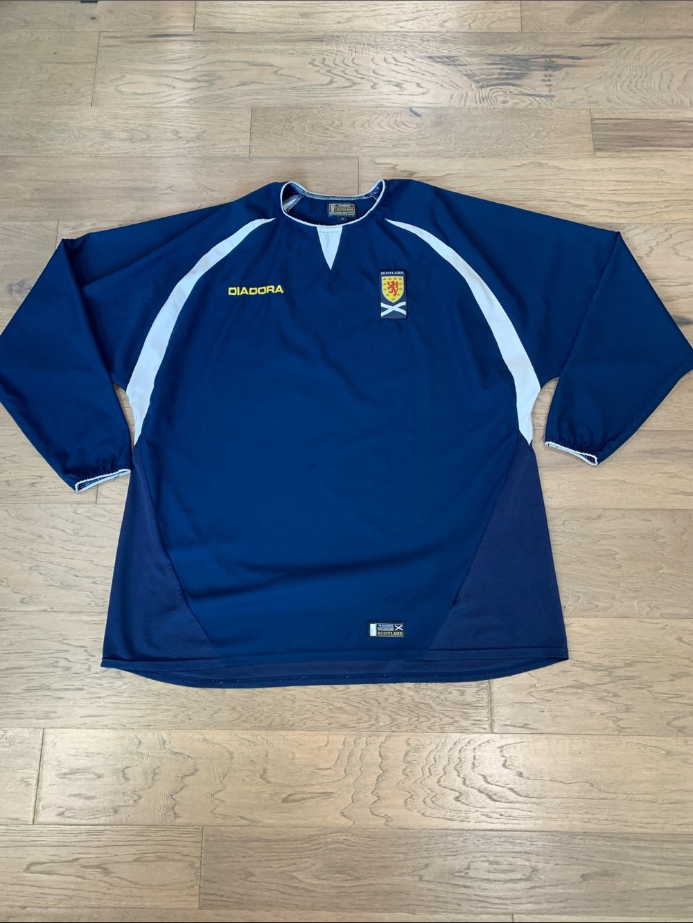 Diadora Scotland Mens LS Home Shirt 2003 Size XXL